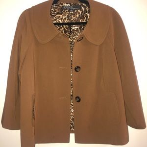 Tan Buttonup Jacket Size 12